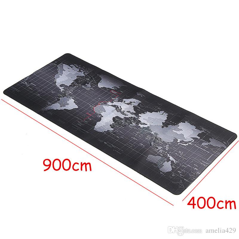 Super Large Size 90cm*40cm grande World Map mouse pads Speed Computer Gaming Mouse Pad Locking Edge Table Mat