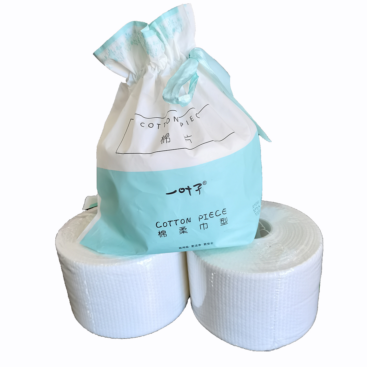 Cotton towel rolls disposable 100%cotton non-woven Cleansing facial dry soft cotton tissue towel